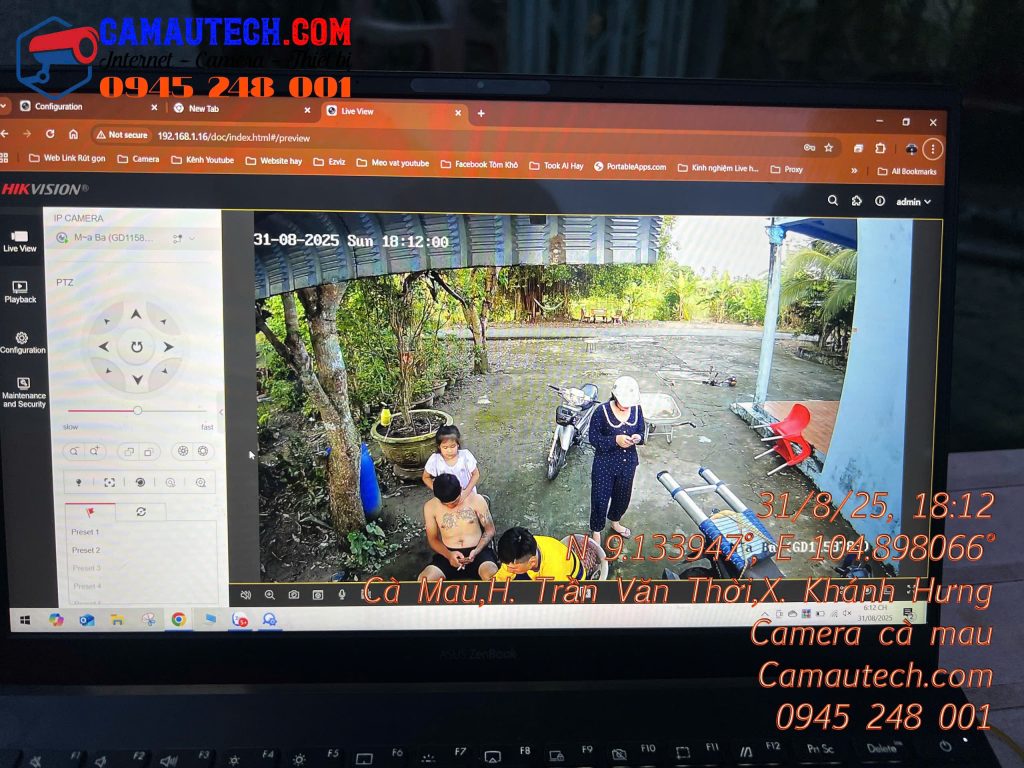 Lắp camera PTZ Mini Hikvison