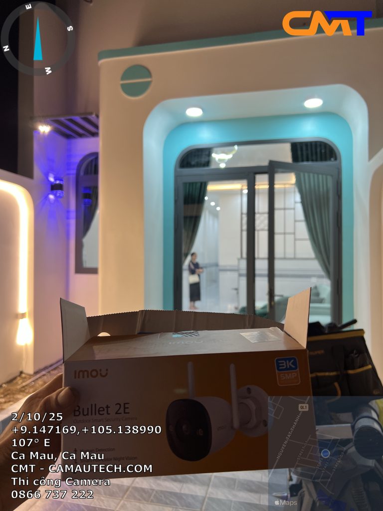 Lắp camera Imou ở KĐT Bạch Đằng - Cà mau
